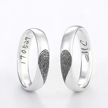 Bespoke Titanium Ring | Custom Name/Portrait/Fingerprint Engraving