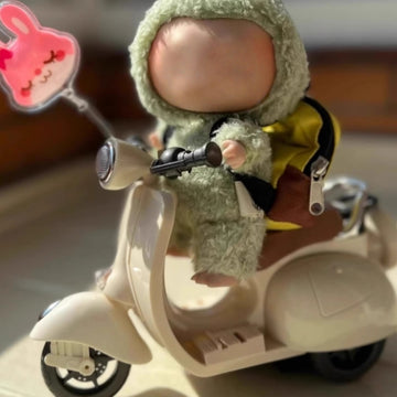 Labubu Motorcycle Toy – Miniature Ride for Collectible Figures