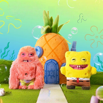 Fuggler SpongeBob SquarePants co-branded doll Funk Tooth Baby Ugly Cute Teeth Funny Plush Dol