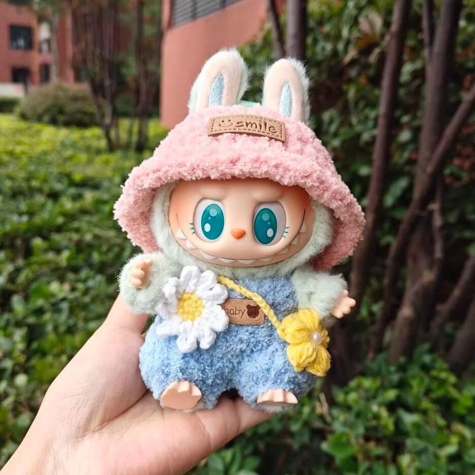 Labubu Sitting Party Spring Outfit - Adorable Floral Dress