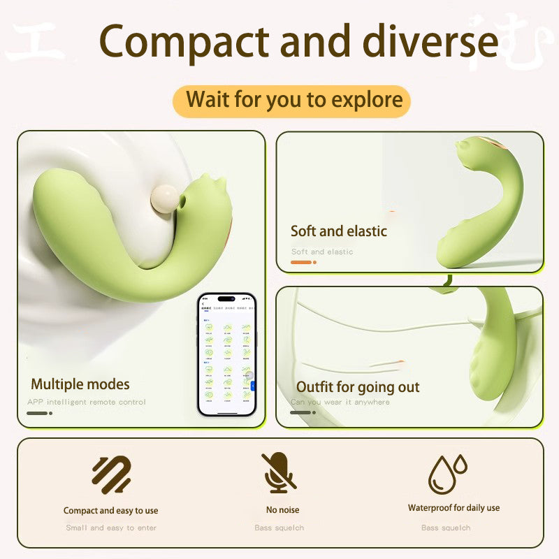 Ergonomic G-Spot Vibrator - Powerful & Quiet Insertable Massager for Blended Orgasms