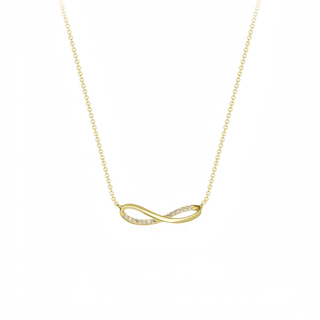 ∞【Infinity Love Necklace】925 Sterling Silver Chain | Gold Plated/Sterling Silver | Dainty French-Style Pendant