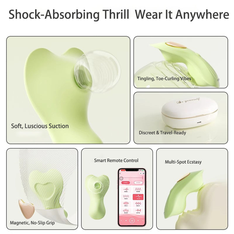 Travel-Friendly Air Pulse Massager - Portable & Quiet External Vibrator for Solo Play