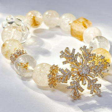 Natural Citrine Bracelet, Attract Wealth