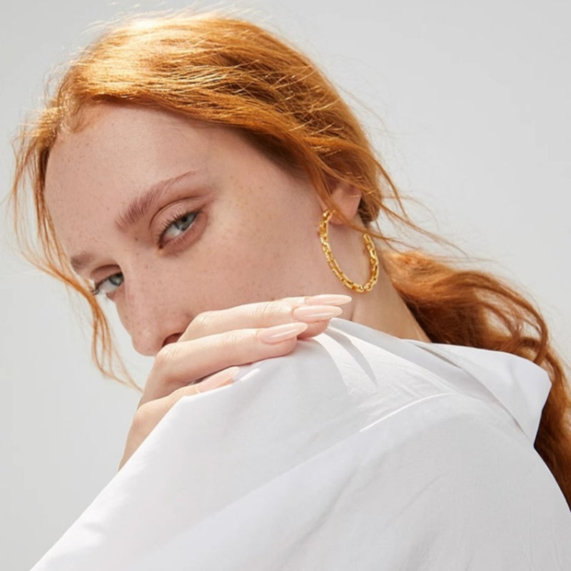 Korean Thin Hoop Earrings