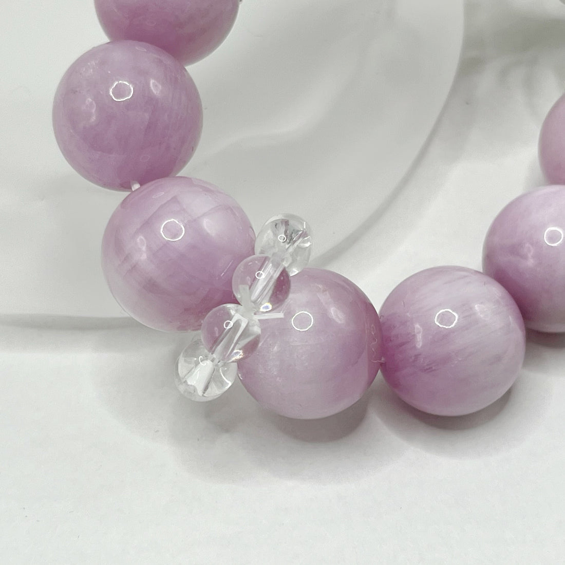 Natural Kunzite Butterfly Bracelet