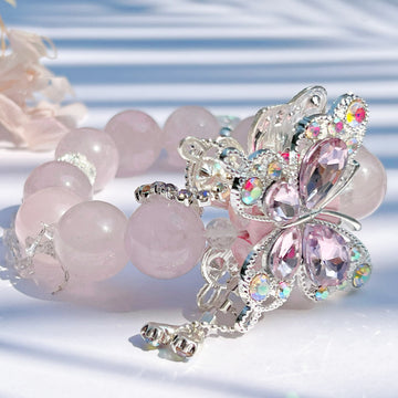 Natural Rose Quartz DIY Bracelet
