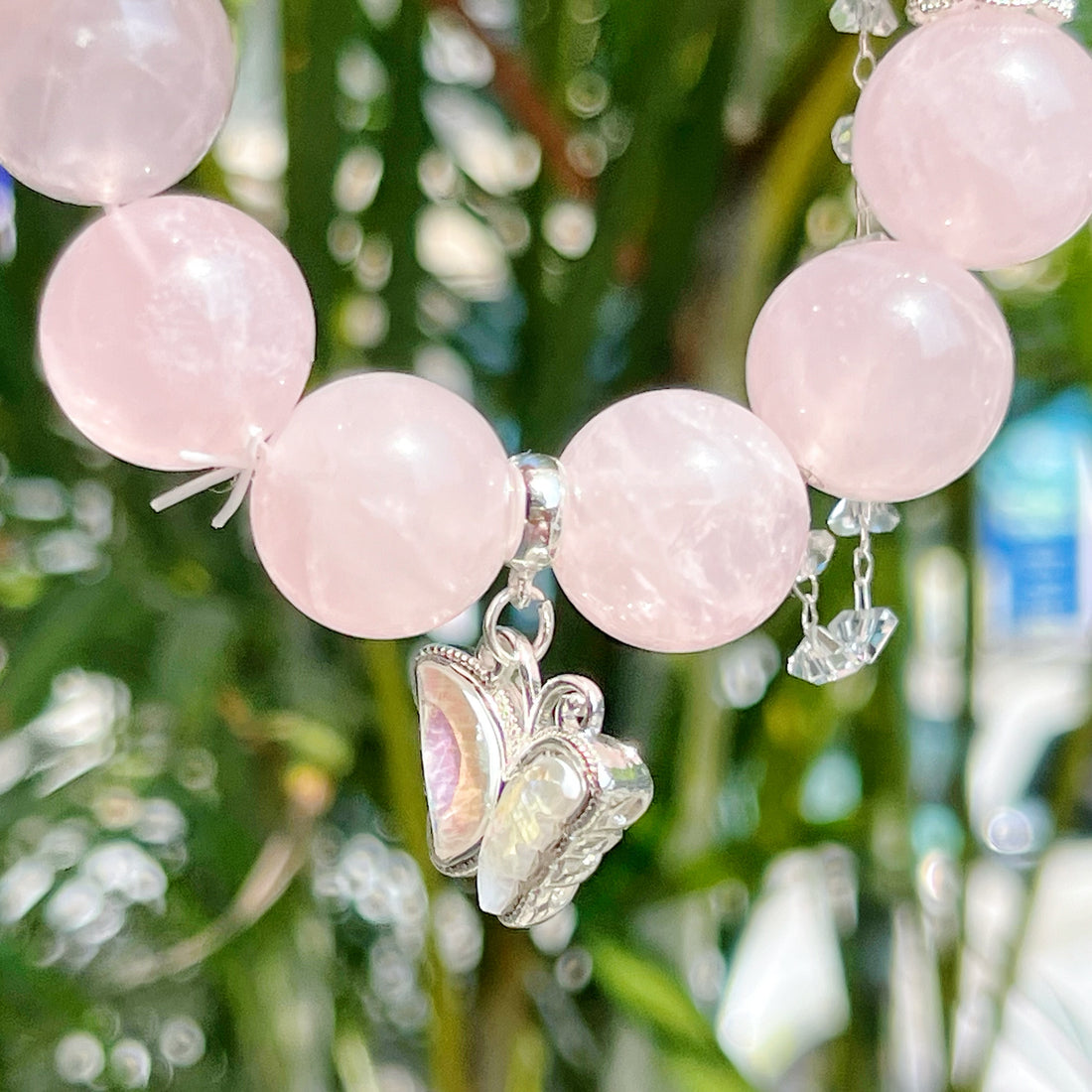 Natural Rose Quartz DIY Bracelet