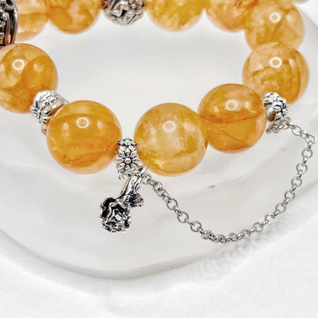 🌟 Citrine Tower & White Magic Box Bracelet | Wealth & Spiritual Awakening