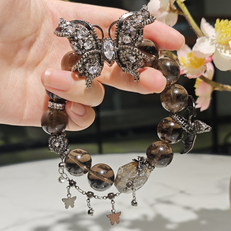 Natural Smoky Quartz DIY Bracelet