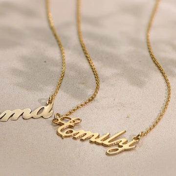 Custom Engraved Necklace |Adjustable Chain