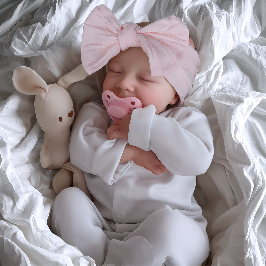 Lifelike Reborn Baby Dolls - 17 Inch Realistic Newborn Baby Doll - Soft Vinyl Real Life Baby Dolls Weighted Body for Children Age 3+