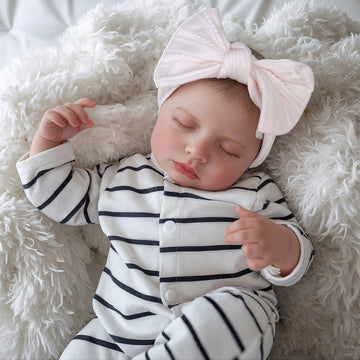 Lifelike Reborn Baby Dolls: 20 inches Realistic Newborn Baby Doll with Soft Weighted Body - Perfect for Kids 3+, Pretend Play, and Collectors
