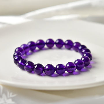 Amethyst Healing Crystal Bracelet - Amethyst Bracelet For Anxiety