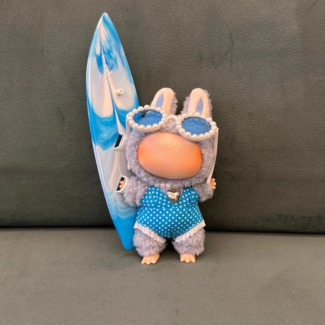 Labubu Swimsuit Vacation Set - Cute Outfit for 17cm Standing Labubu Figures