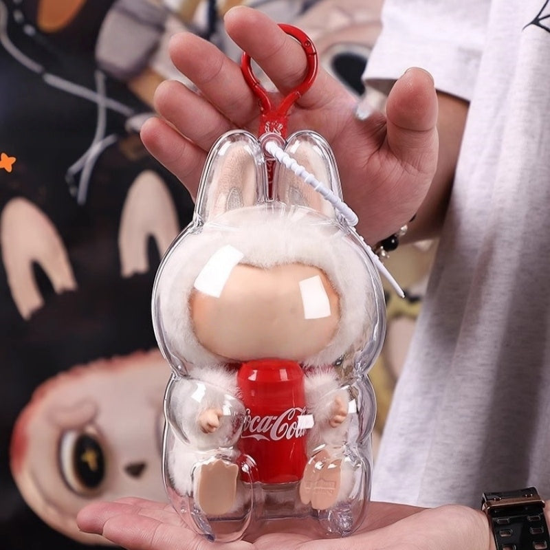 Labubu Cola Factor Shaker Acrylic Display Clear Case