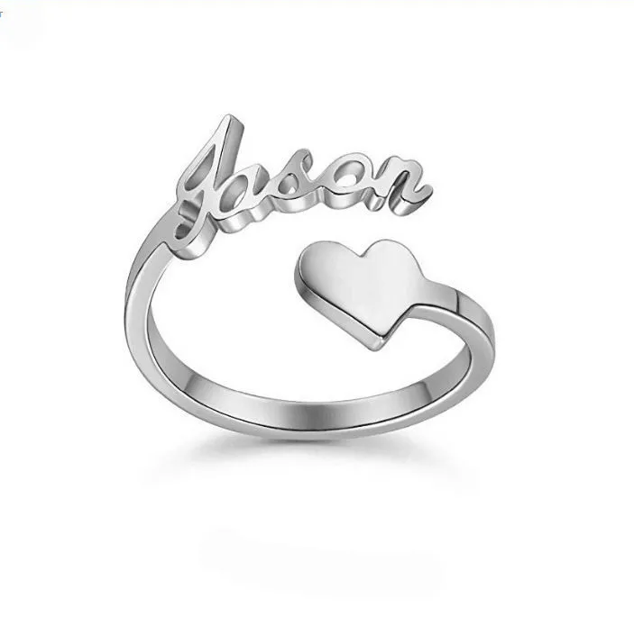 Custom Name Ring Adjustable Open Ring | Gold/Silver/Rose Gold