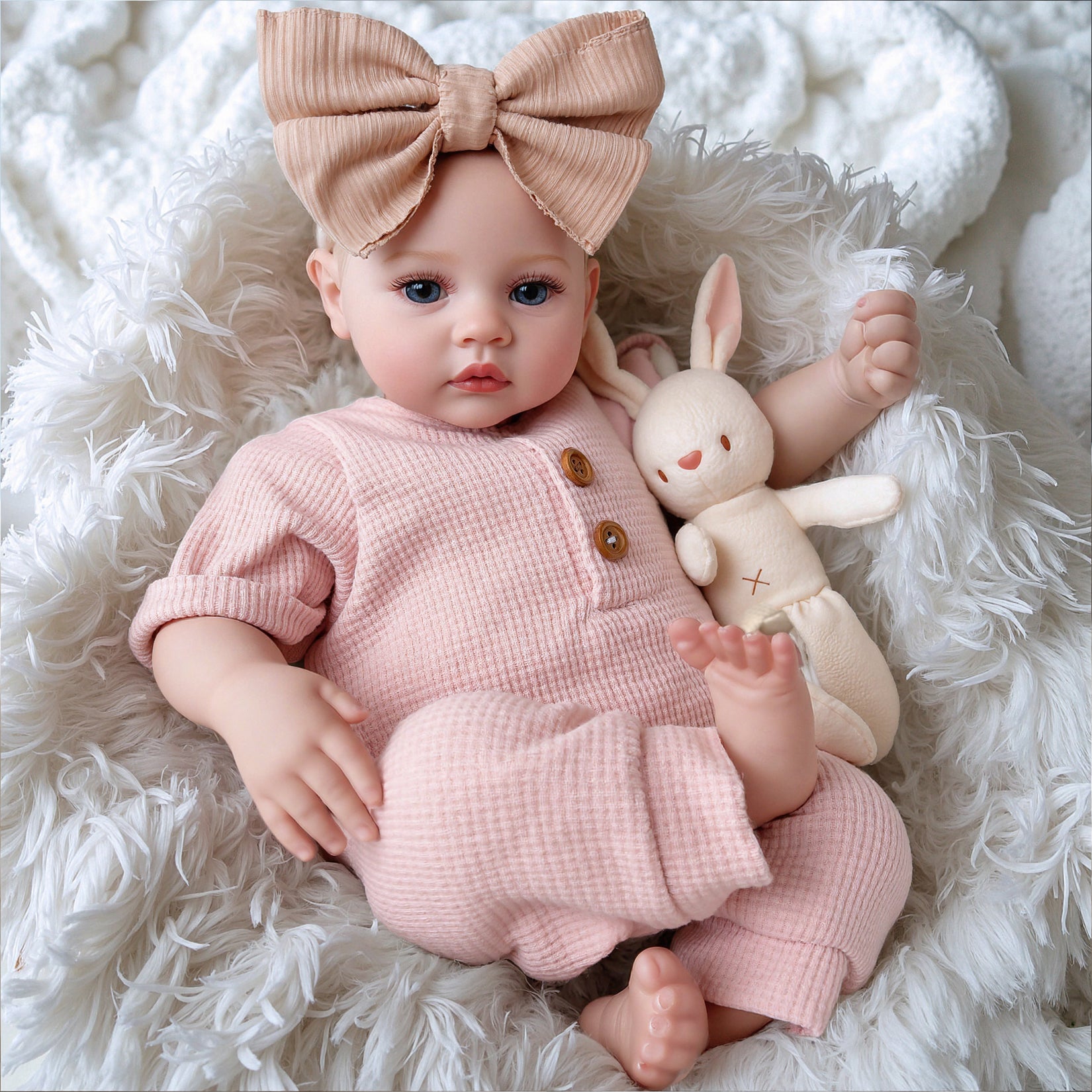 Lifelike Reborn Baby Dolls – 20 Inch Realistic Baby Doll Girl, Real Life Baby Dolls with Weighted Soft Body for Kids 3+