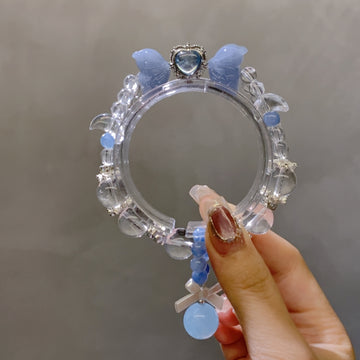 Natural Clear Aquamarine Quartz Bracelet