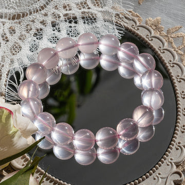 Rose Quartz Healing Crystal Bracelet – Attract Love & Positive Energy